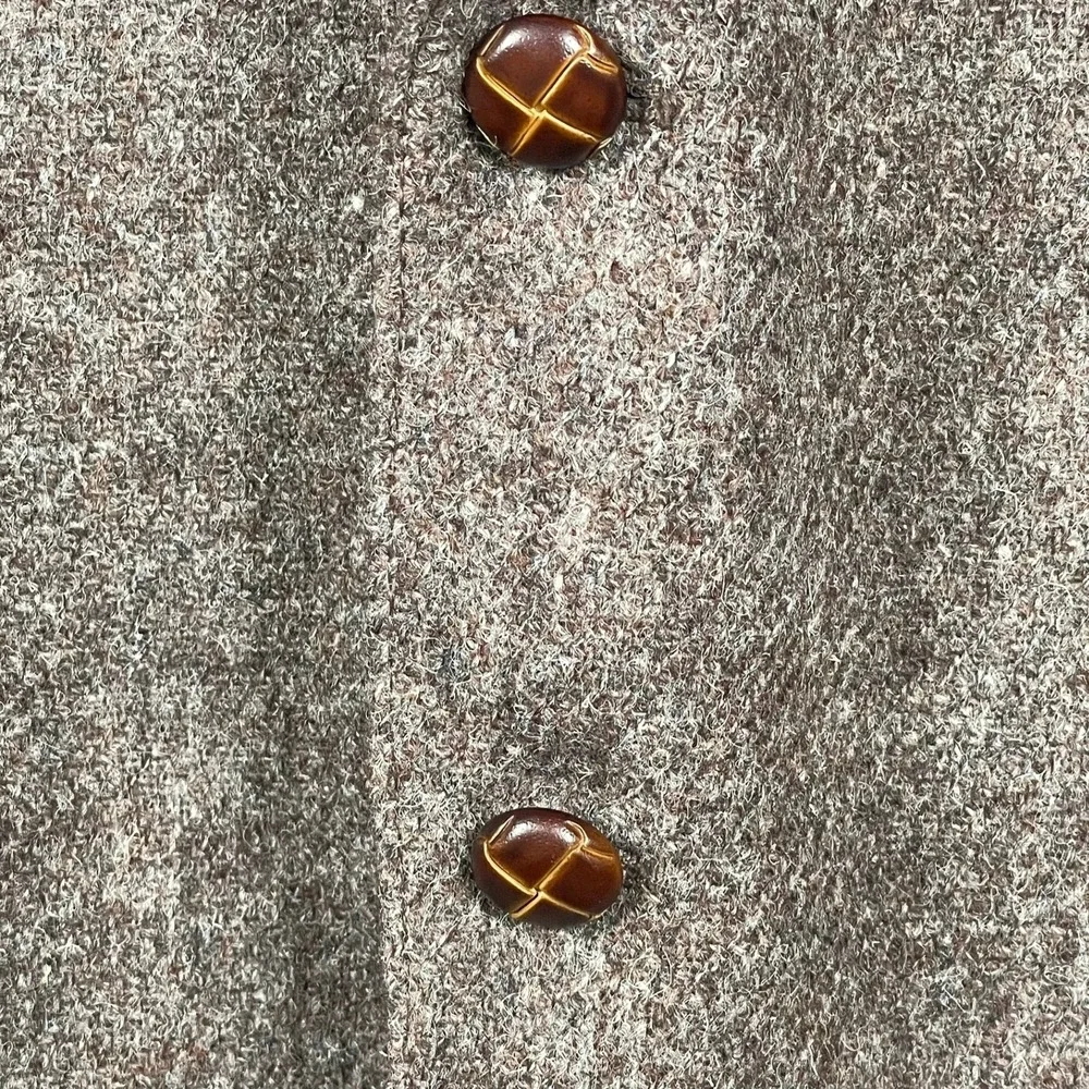 Harris Tweed Skaw's of Perth Blazer Mens 40‎ Brown Mauve Wool Excellent Vintage